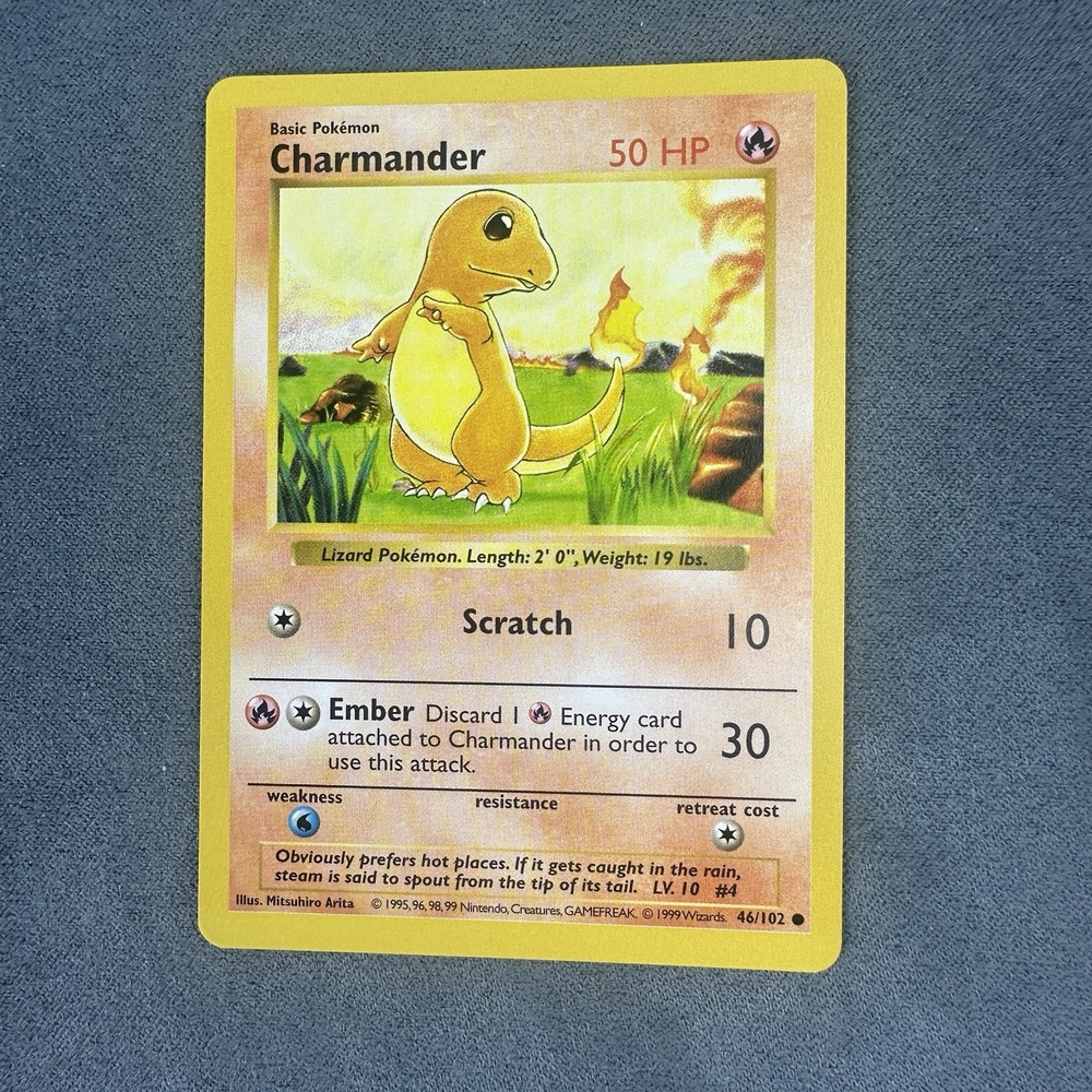 Charmander 046/102 Base Set (Shadowless) Regular